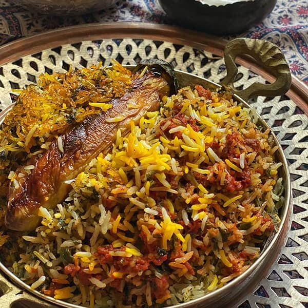 سبزی پلو دامغانی